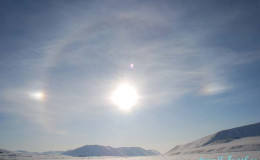 Halo above Emma Bay in February