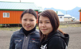 Senior students Vika Yatta and Sasha Tagitutkak