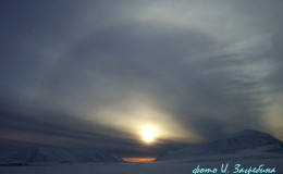 Halo above Easthead lake