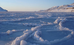 Pancake ice in Emma bay