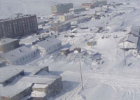 Lavrentiya community in winter